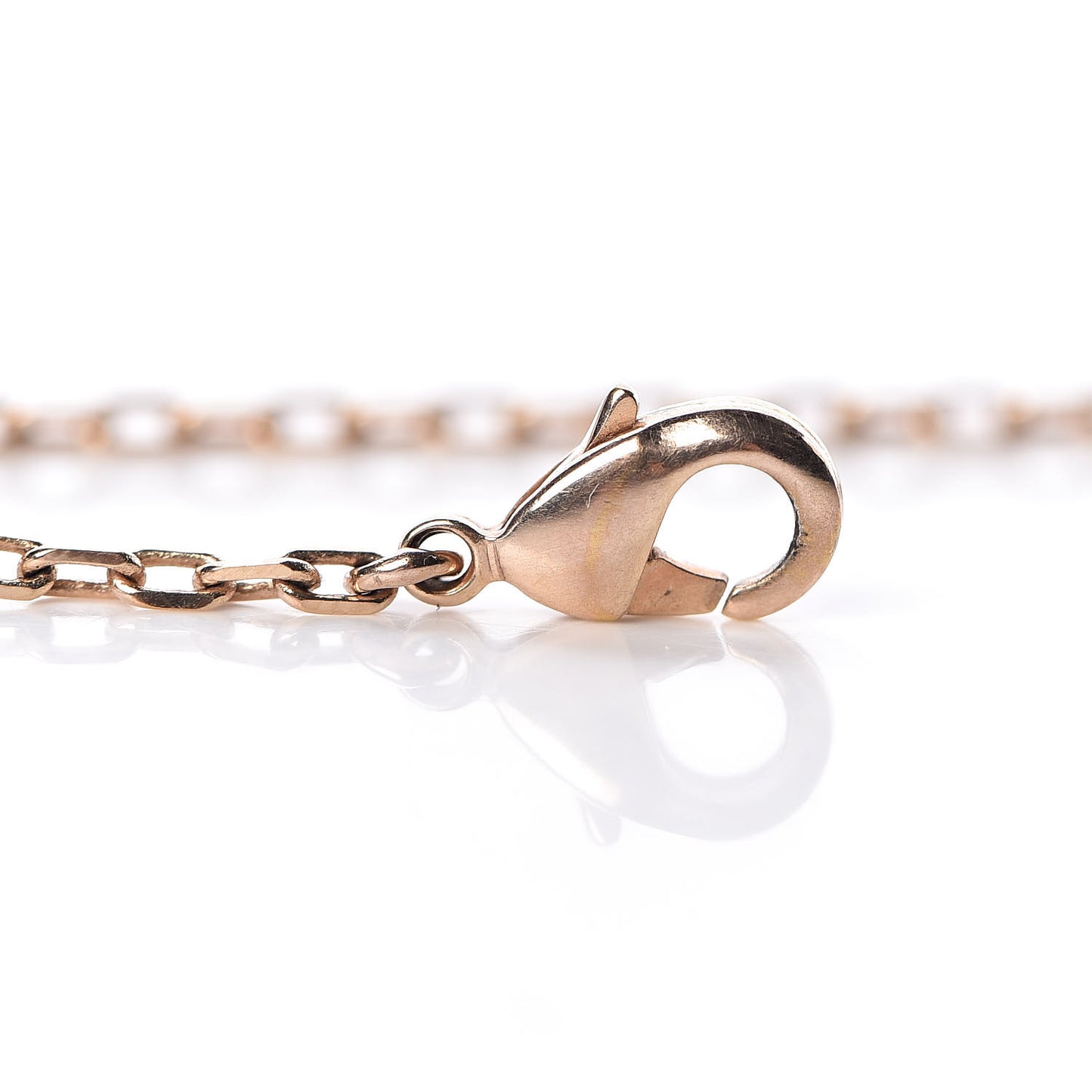 Swarovski LV and V Heart Strass Bracelet Rose Gold