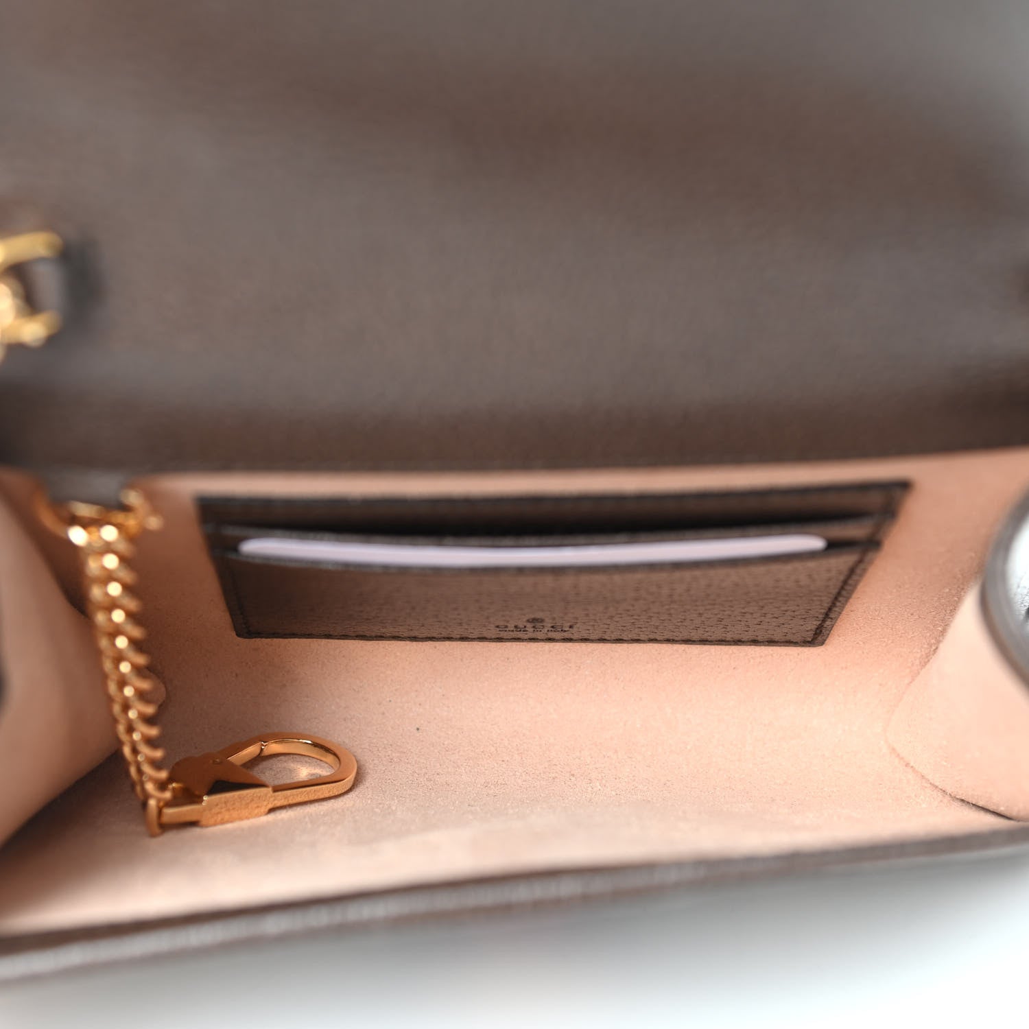 Gucci GG Supreme Monogram Web Mini Rajah Slim Flap Shoulder Bag Beige New Acero 5 of 9