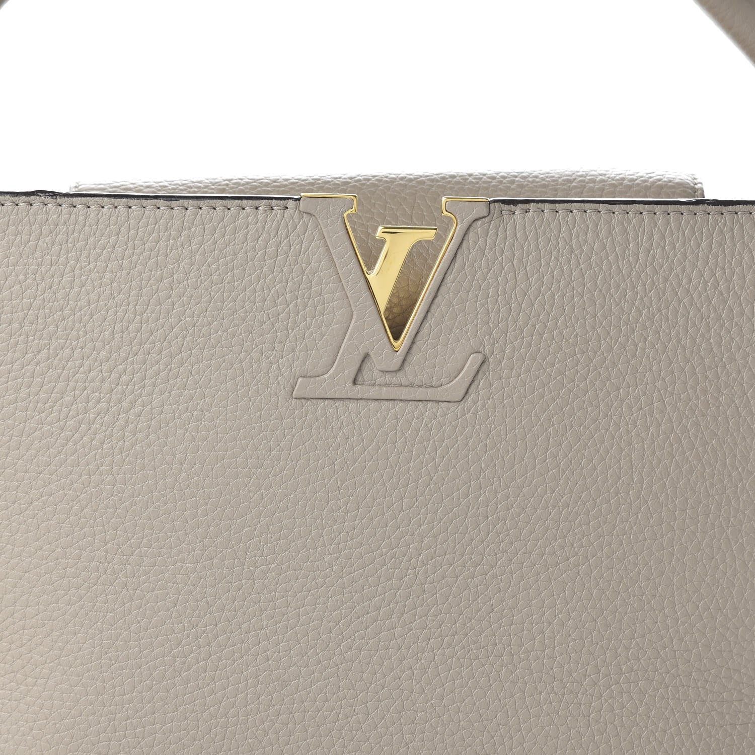 Louis Vuitton Taurillon Capucines MM Galet 9 of 9