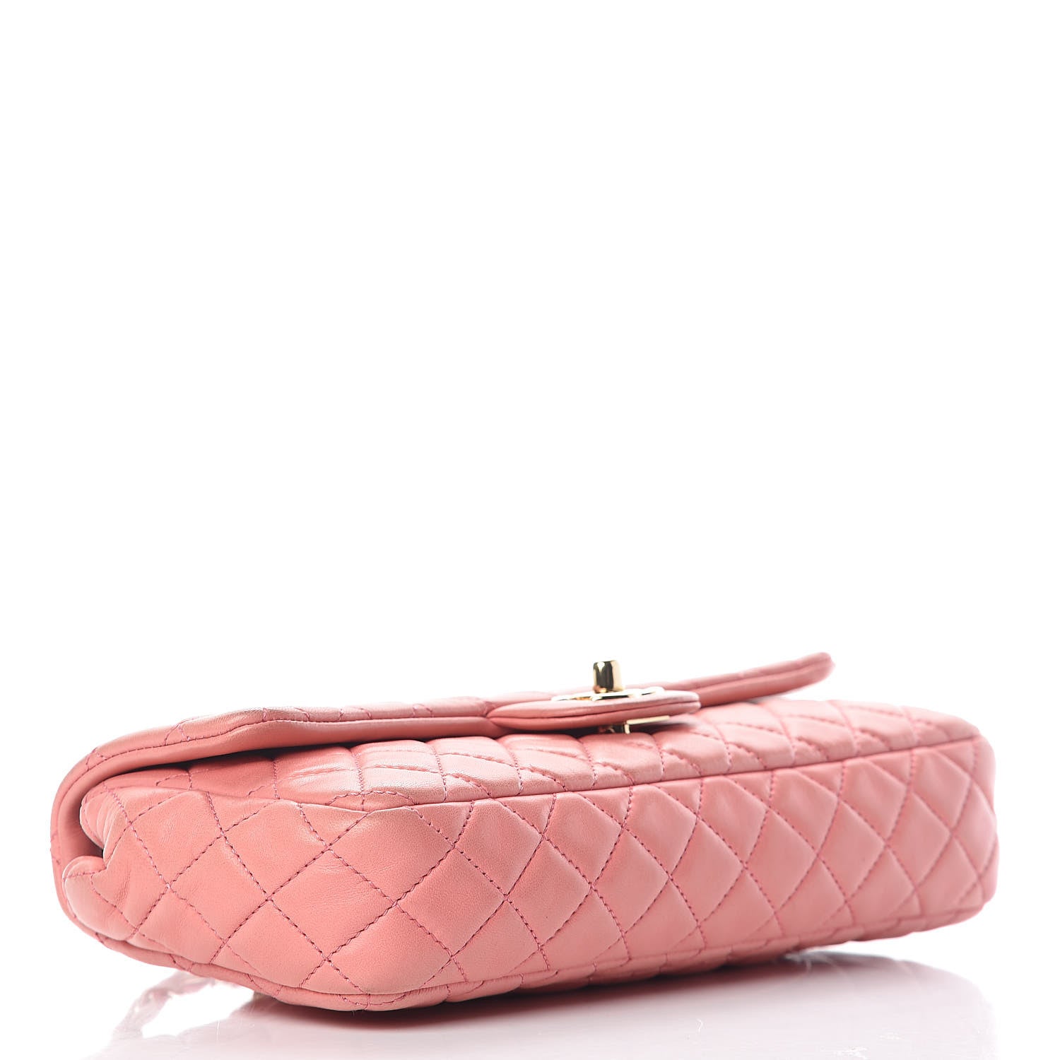 Chanel Lambskin East West Valentine Charms Flap Pink 5 of 25