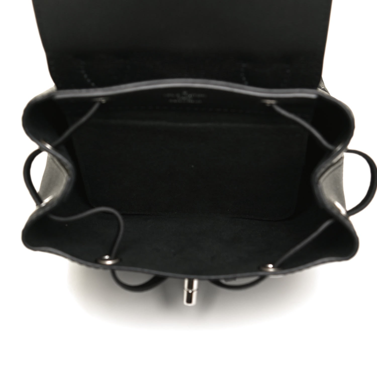 Louis Vuitton Calfskin Lockme Mini Backpack Black 5 of 14
