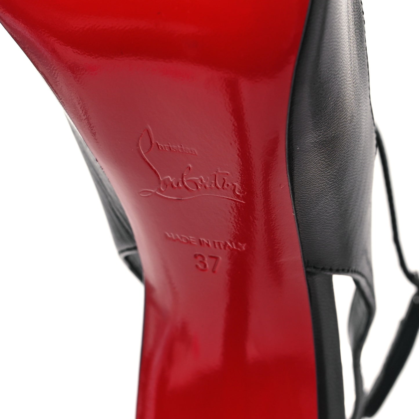 Calfskin Condora Sling 100 Pumps 37 Black