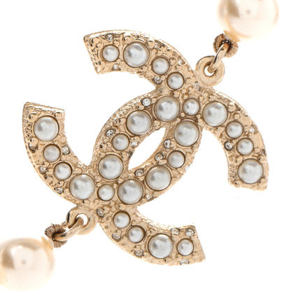 Chanel Pearl CC 100th Anniversary Necklace Light Gold 6 of 7