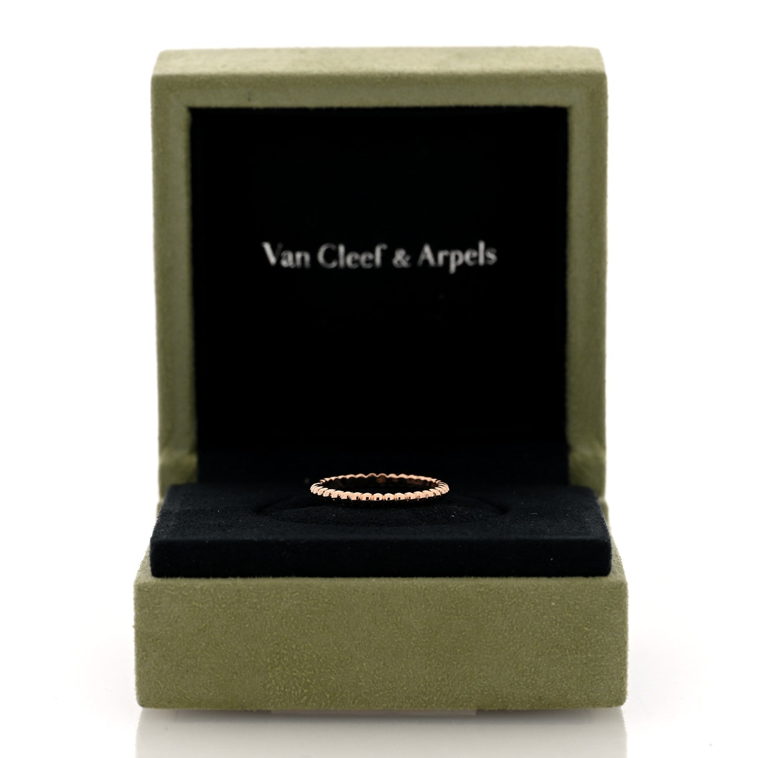 Van Cleef & Arpels 18K Rose Gold Small Perlee Ring 51 5.75 1818836