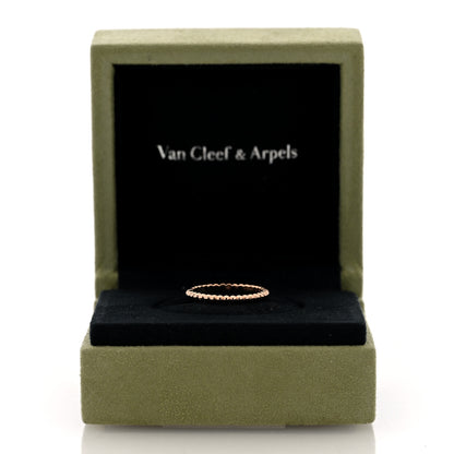 Van Cleef & Arpels 18K Rose Gold Small Perlee Ring 51 5.75 5 of 5