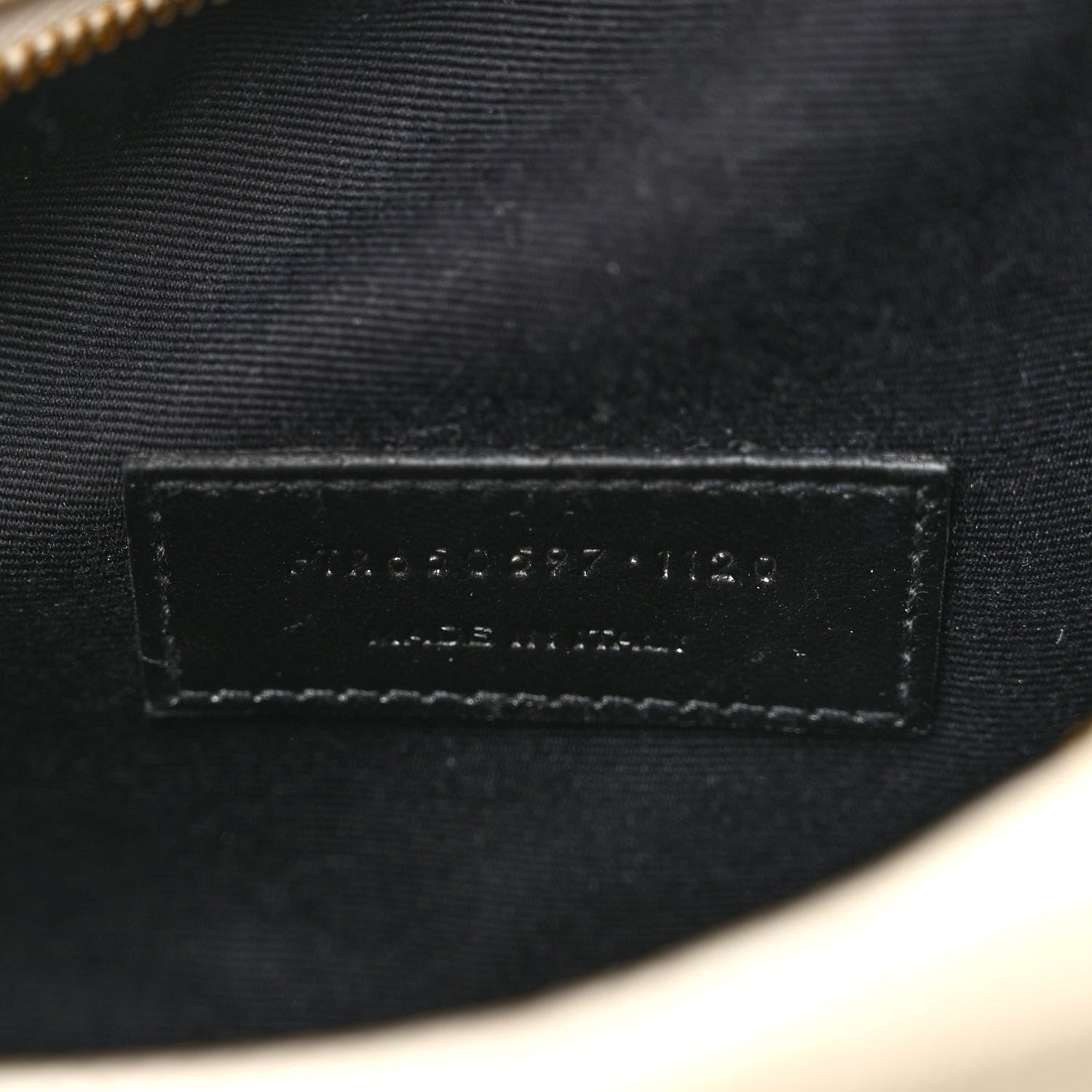 Saint Laurent Lizard Embossed Becky Camera Bag Blanc Vintage 7 of 10