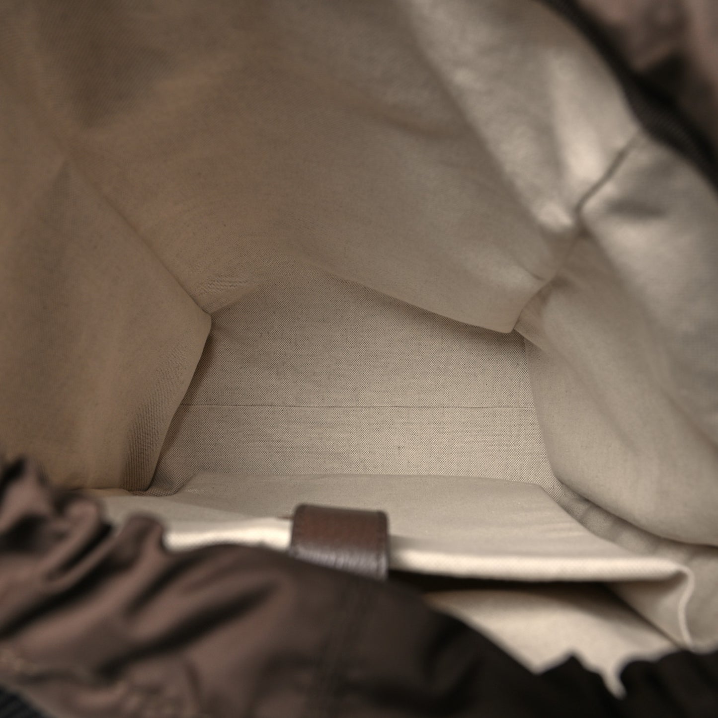 GG Supreme Monogram Medium Ophidia Double Buckle Backpack Brown