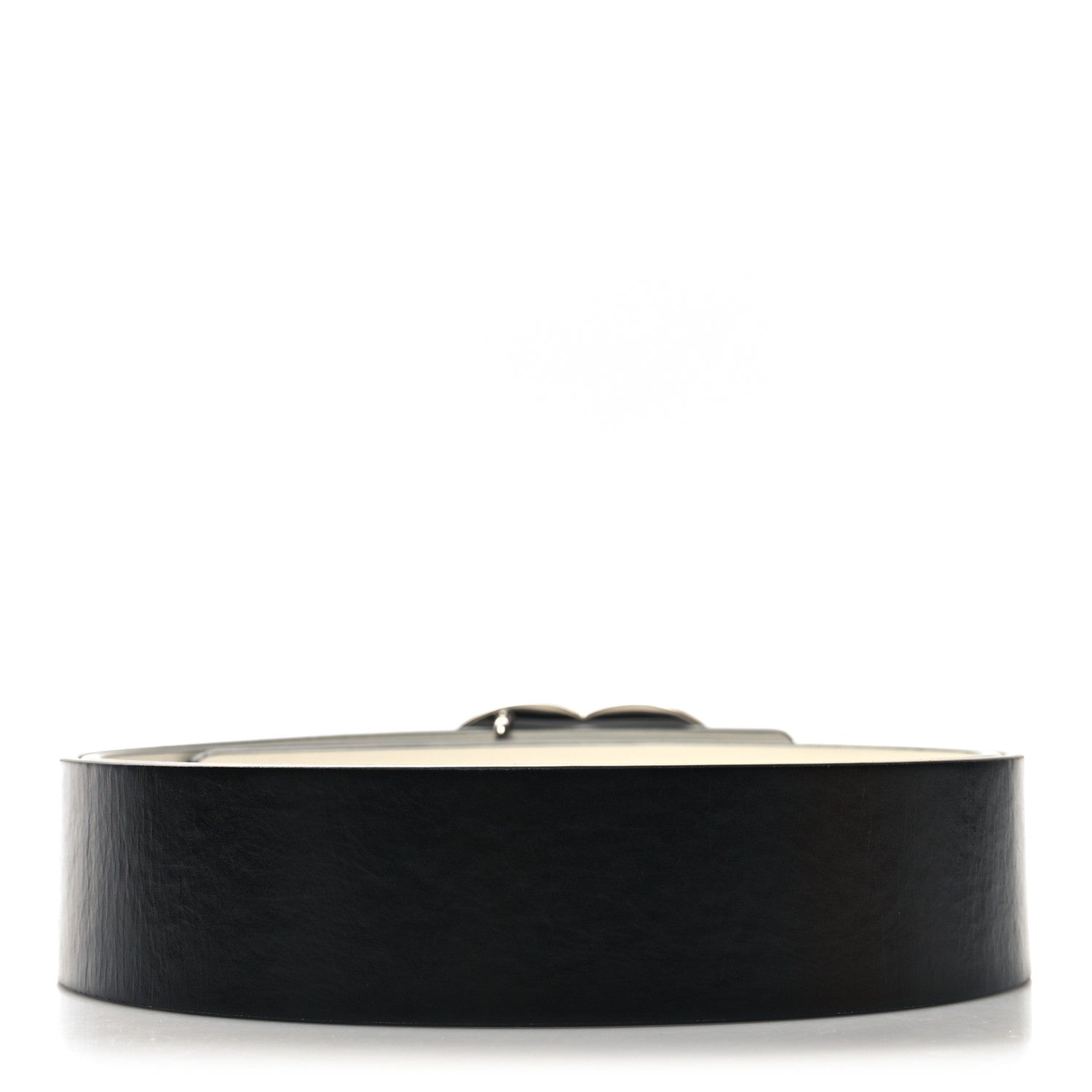 Chanel Calfskin CC Reversible Belt 95 38 Black White 2 of 6