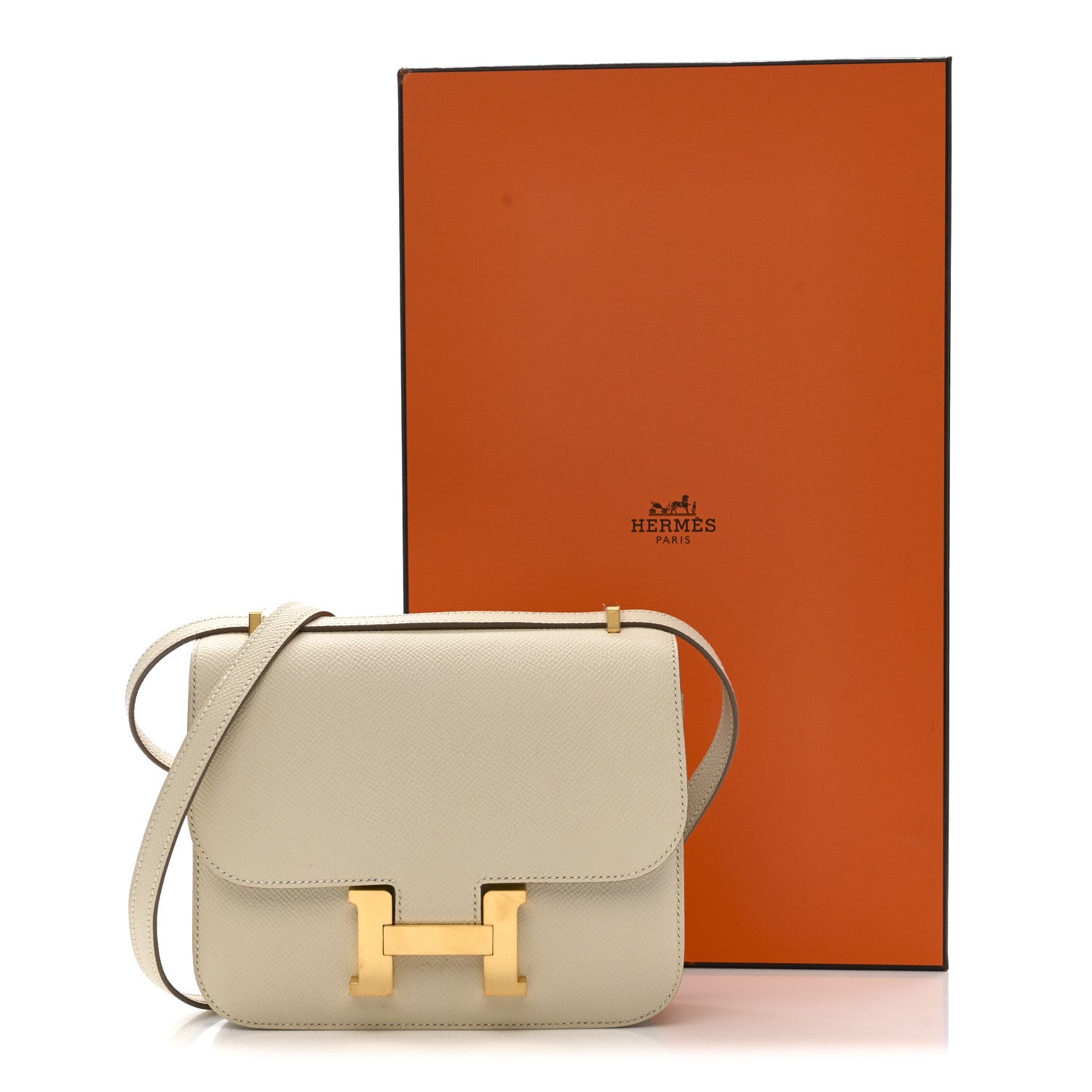 Hermes Epsom Constance 18 Craie 12 of 12