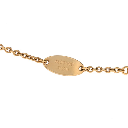 Louis Vuitton Metal Crystal LV Iconic Necklace Gold 4 of 5