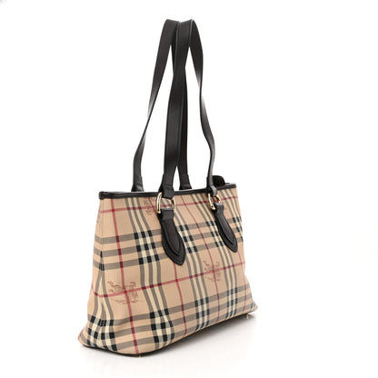 Burberry Haymarket Check Medium Regent Tote Chocolate 3 of 11