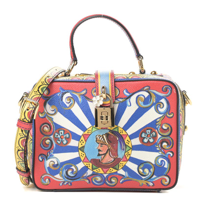 Dolce & Gabbana Dauphine Teatro dei Pupi Printed Box Bag Multicolor Red 1 of 10