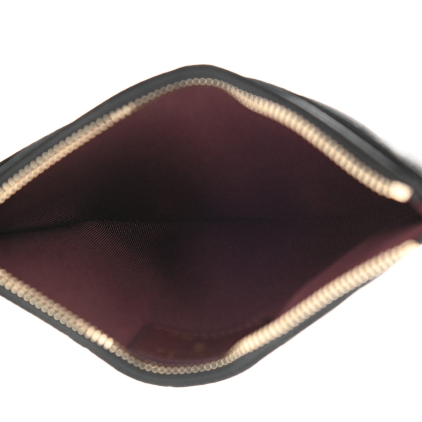 Caviar Quilted Classic Zip Pouch Black