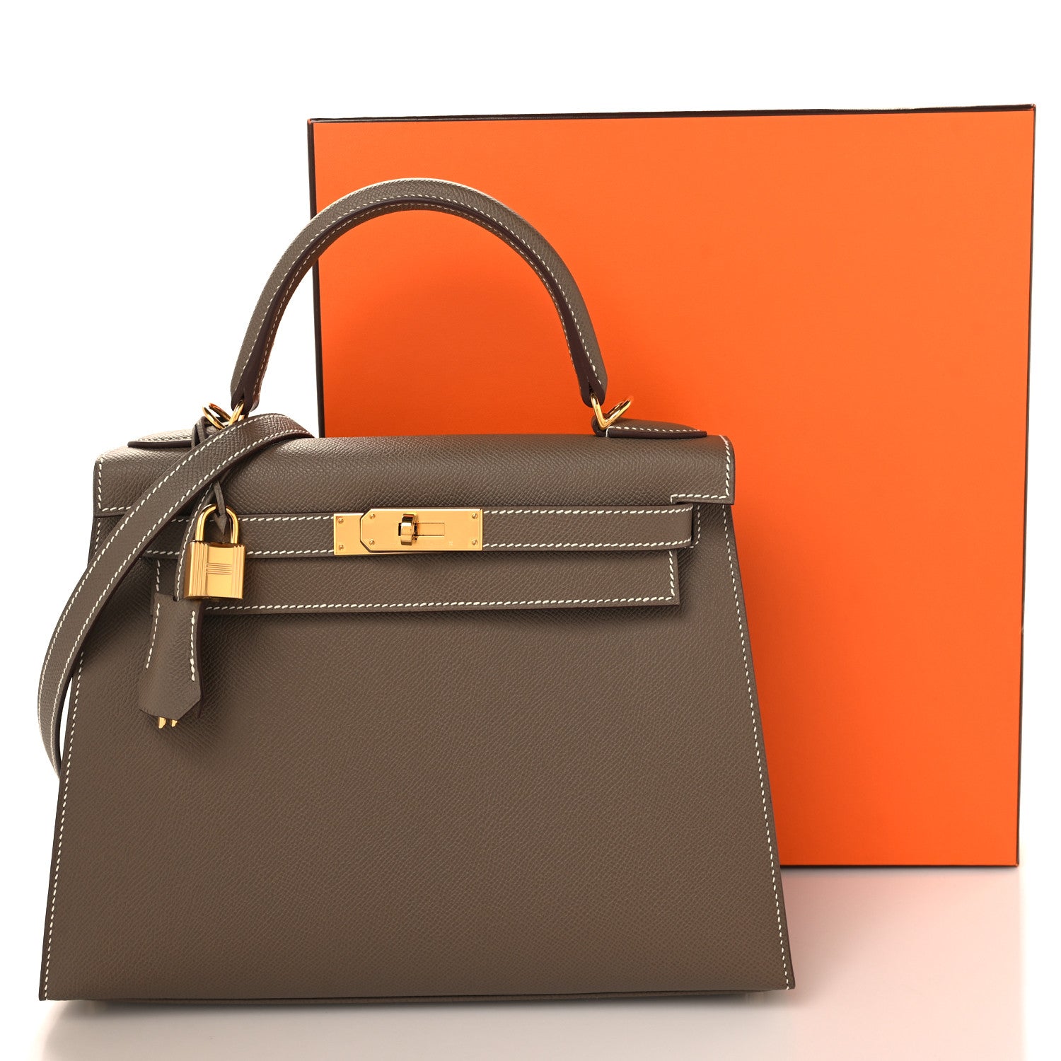 Hermes Epsom Kelly Sellier 28 Etoupe 11 of 11