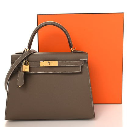 Hermes Epsom Kelly Sellier 28 Etoupe 11 of 11