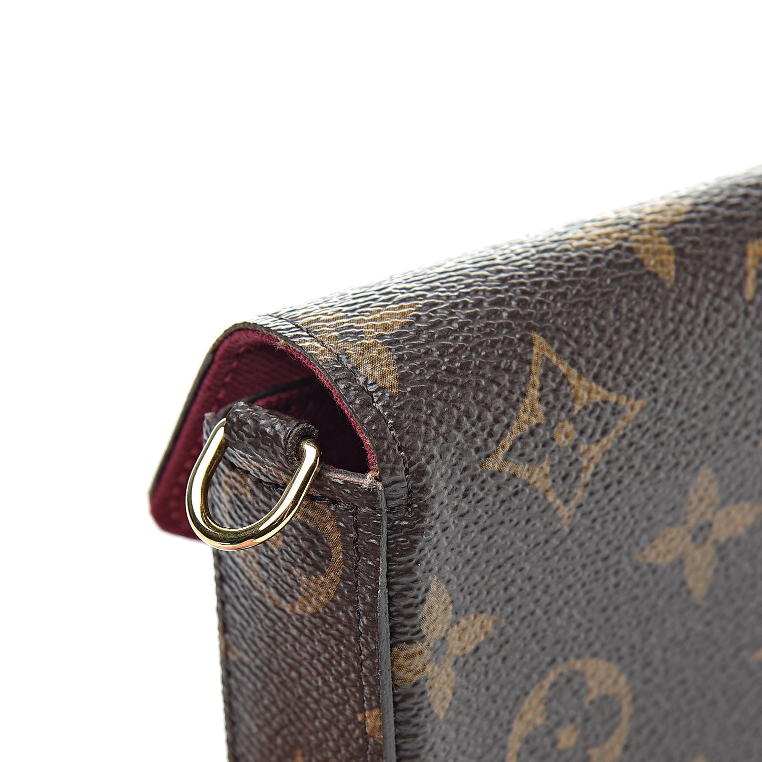 Louis Vuitton Monogram Pochette Felicie Chain Wallet Fuchsia 9 of 9
