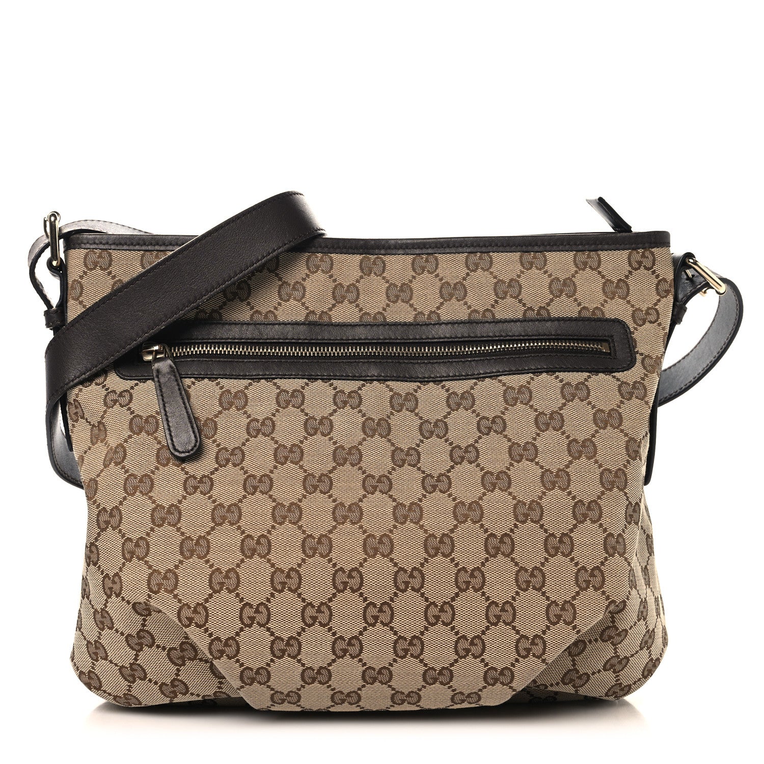 Gucci Monogram Messenger Bag Dark Brown 1 of 10