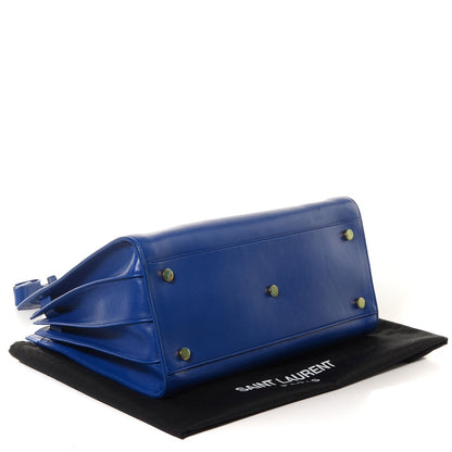 Saint Laurent Calfskin Small Sac De Jour Blue Majorelle 4 of 8