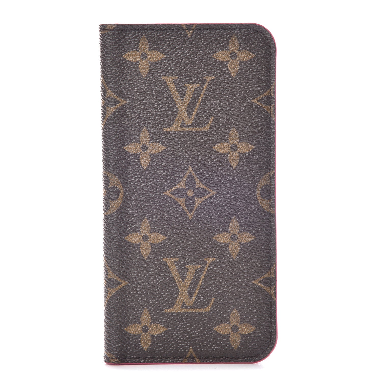 Louis Vuitton Monogram iPhone X Folio Case Rose Pop 1 of 9