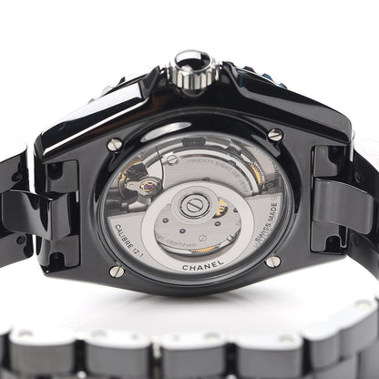 Chanel Stainless Steel Ceramic 38mm J12 Automatic Watch Black 5 of 7