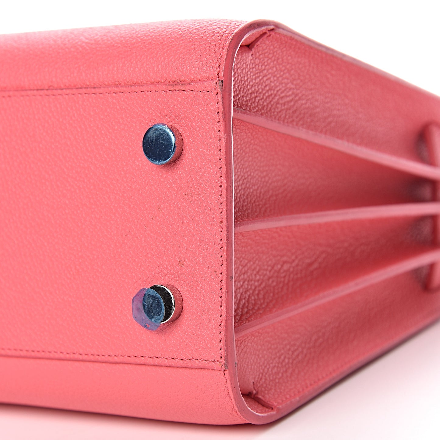 Grained Calfskin Baby Sac De Jour Rose Clair