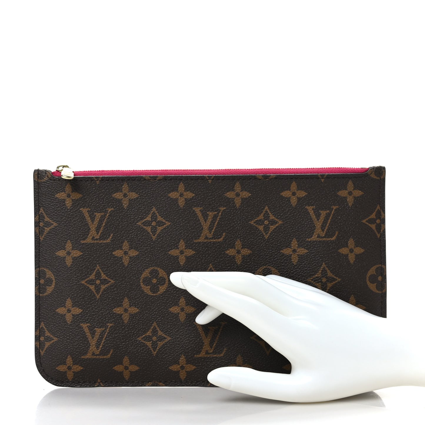 Monogram Neverfull MM GM Pochette Fuchsia