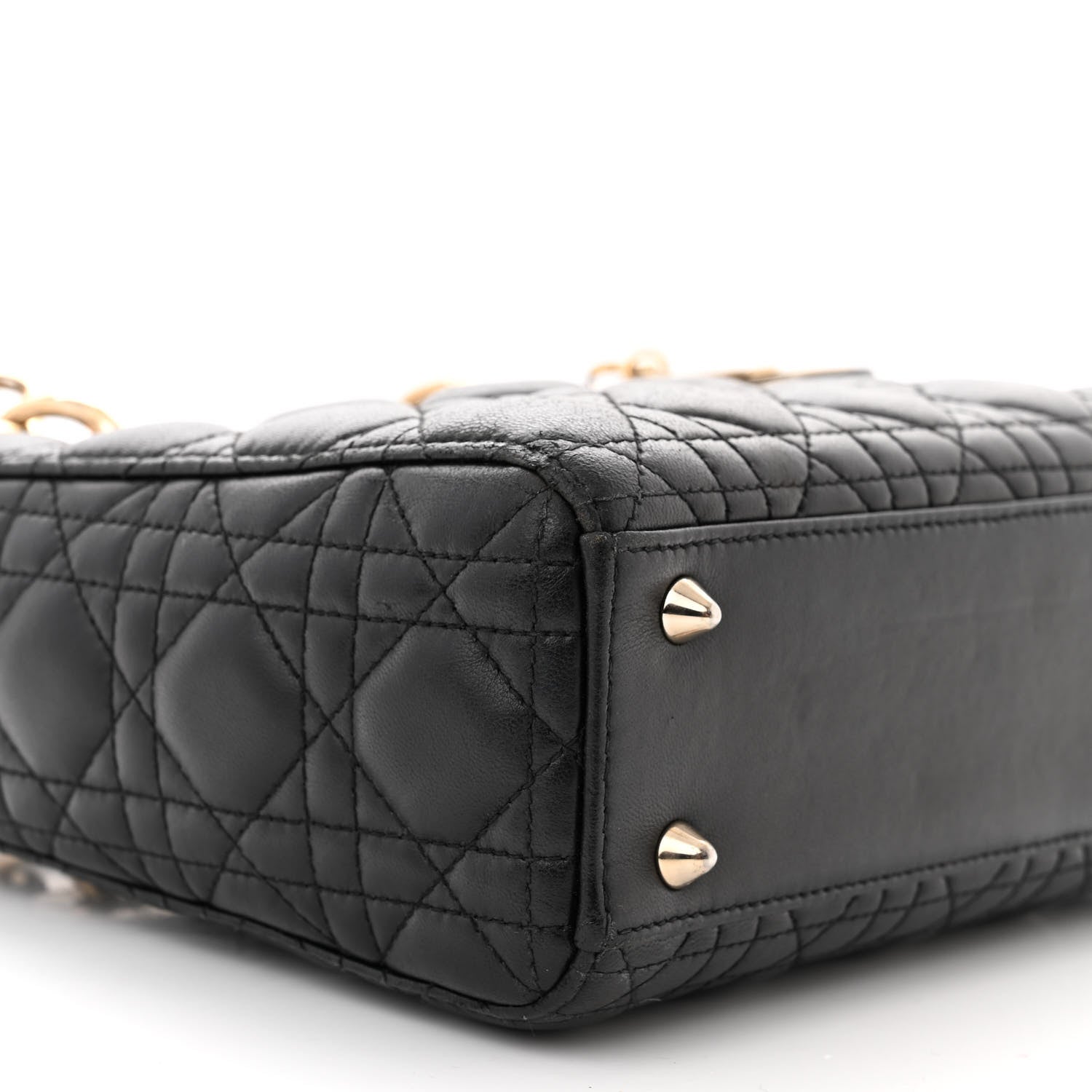 Christian Dior Lambskin Cannage Small My ABCDior Lady Dior Black 9 of 13