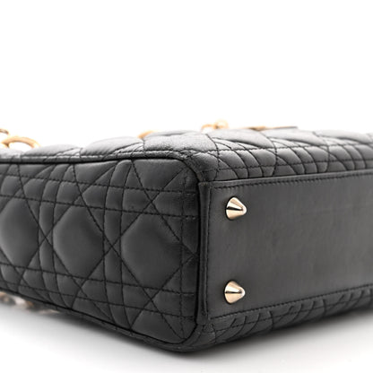 Christian Dior Lambskin Cannage Small My ABCDior Lady Dior Black 9 of 13