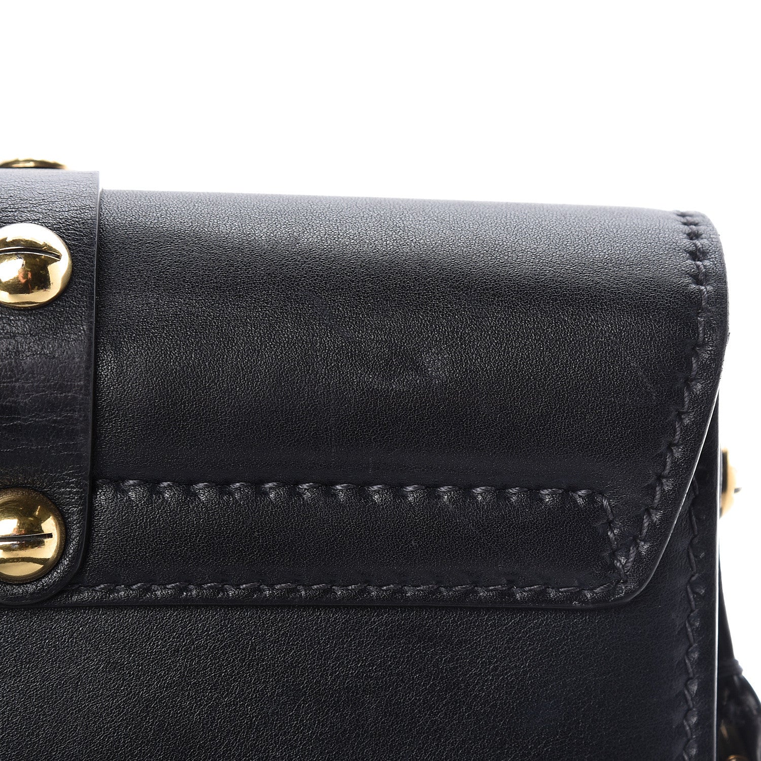 Christian Dior Calfskin Studded Square Dioraddict Flap Black 12 of 25
