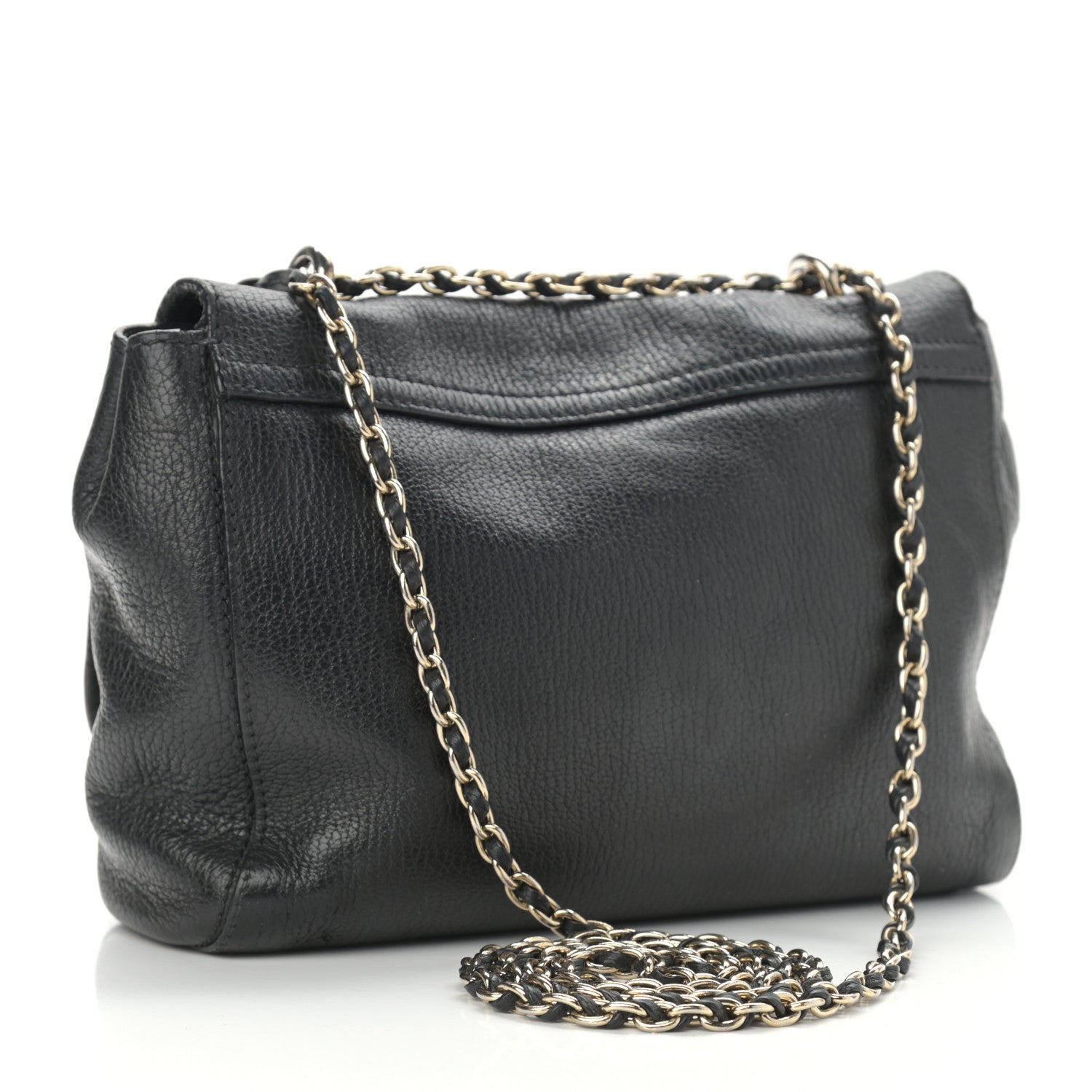 Mulberry Glossy Goatskin Small Lily Flap Black 3 of 18