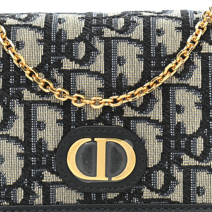 Christian Dior Oblique Nano 30 Montaigne Pouch Blue 7 of 9