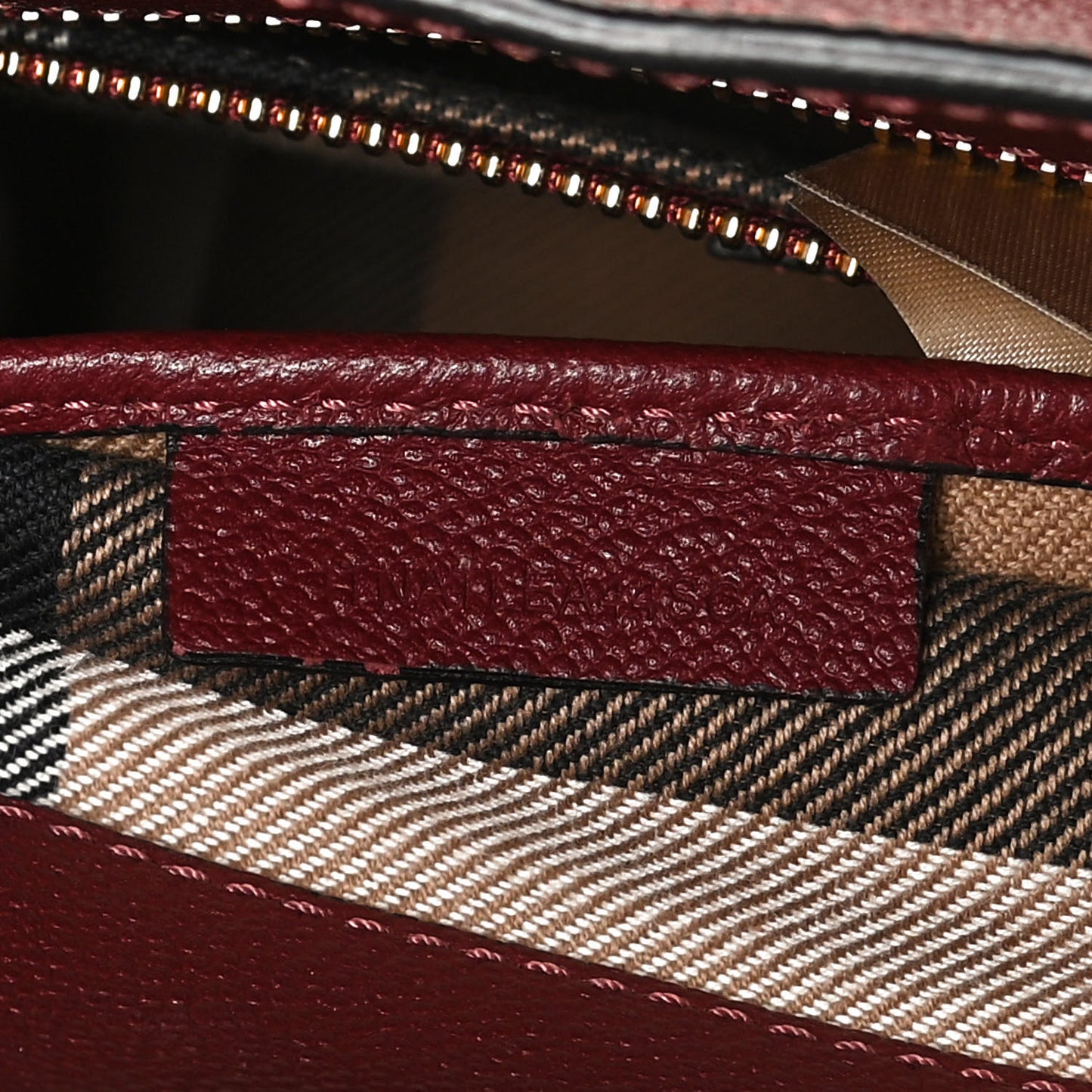 Soft Grain Calfskin Small Buckle Tote Antique Red