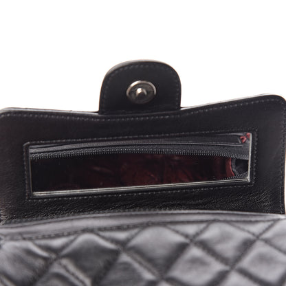 Chanel Lambskin Quilted Flap Cosmetic Case Black 8 of 9