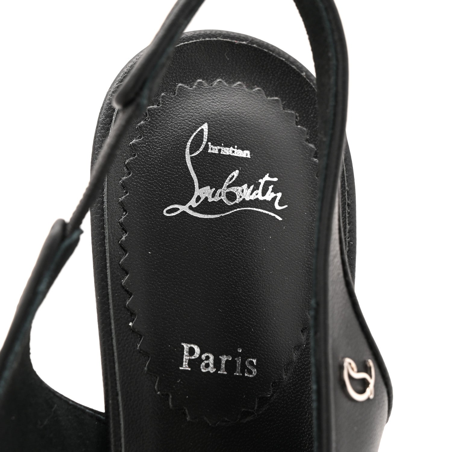 Christian Louboutin Nappa Sporty Kate Slingback 55 Pumps 39.5 Black 8 of 9