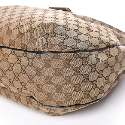 Gucci Monogram Large New Ladies Web Hobo Dark Brown 9 of 18