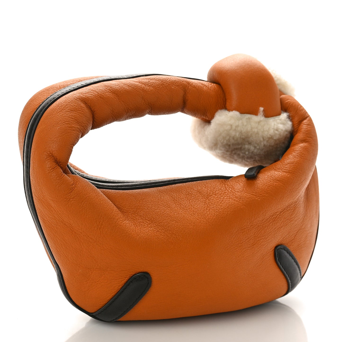 Calfskin Shearling Aviator Mini Jodie Honey