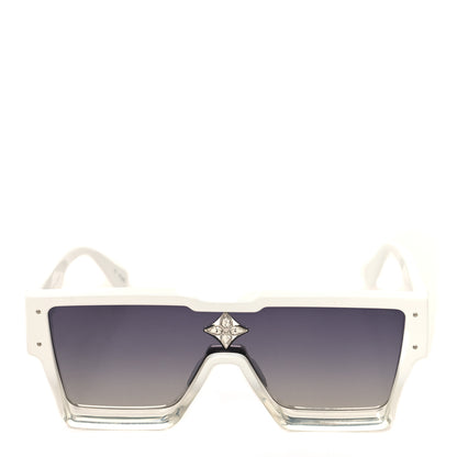 Louis Vuitton Acetate Swarovski Crystal Cyclone Sunglasses Z1737W White 2 of 7