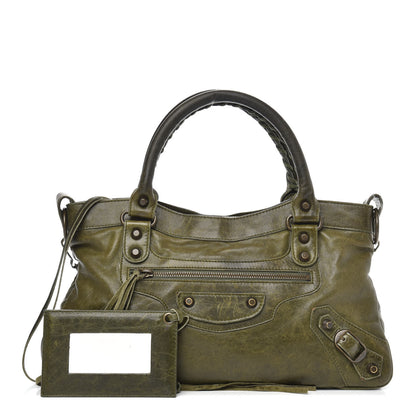 Balenciaga Agneau Classic Hardware First Olive 1 of 14