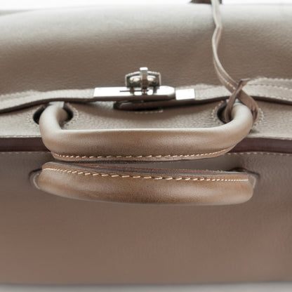 Hermes Taurillon Clemence Birkin 35 Etoupe 10 of 28