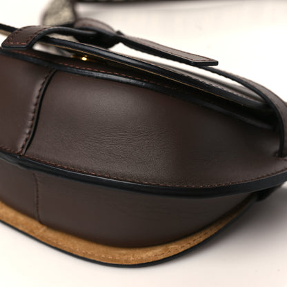 Loewe Calfskin Jacquard Mini Gate Dual Bag Chocolate 9 of 9