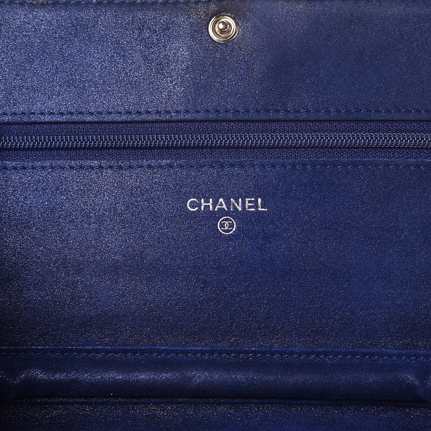 Iridescent Calfskin Quilted Wallet on Chain WOC