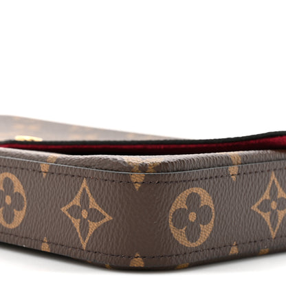 Louis Vuitton Monogram Pochette Felicie Chain Wallet Fuchsia 11 of 13