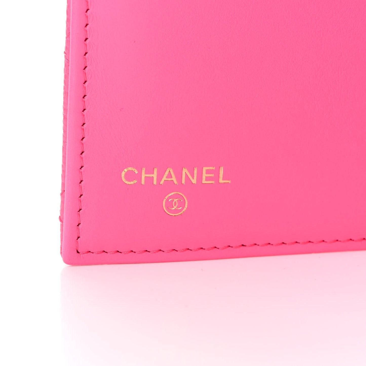 Caviar Quilted Medium Flap Wallet Fuchsia