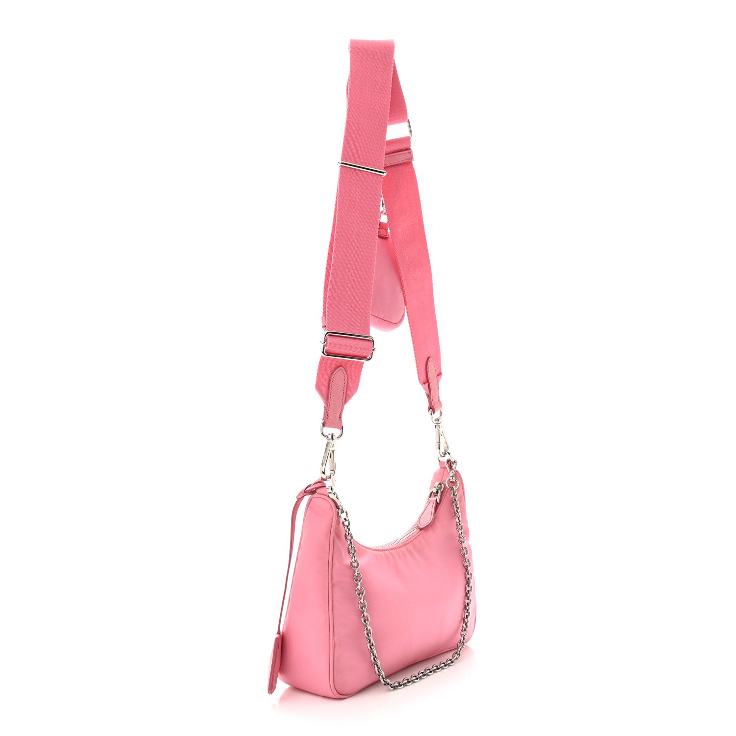 Prada Nylon Re-Edition 2005 Shoulder Bag Begonia 3 of 12