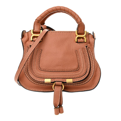 Chloe Calfskin Mini Marcie Satchel Muted Brown 1 of 12