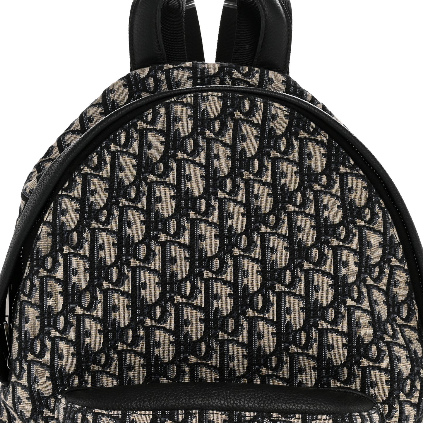 Oblique Calfskin Rider Kid's Backpack Beige Black