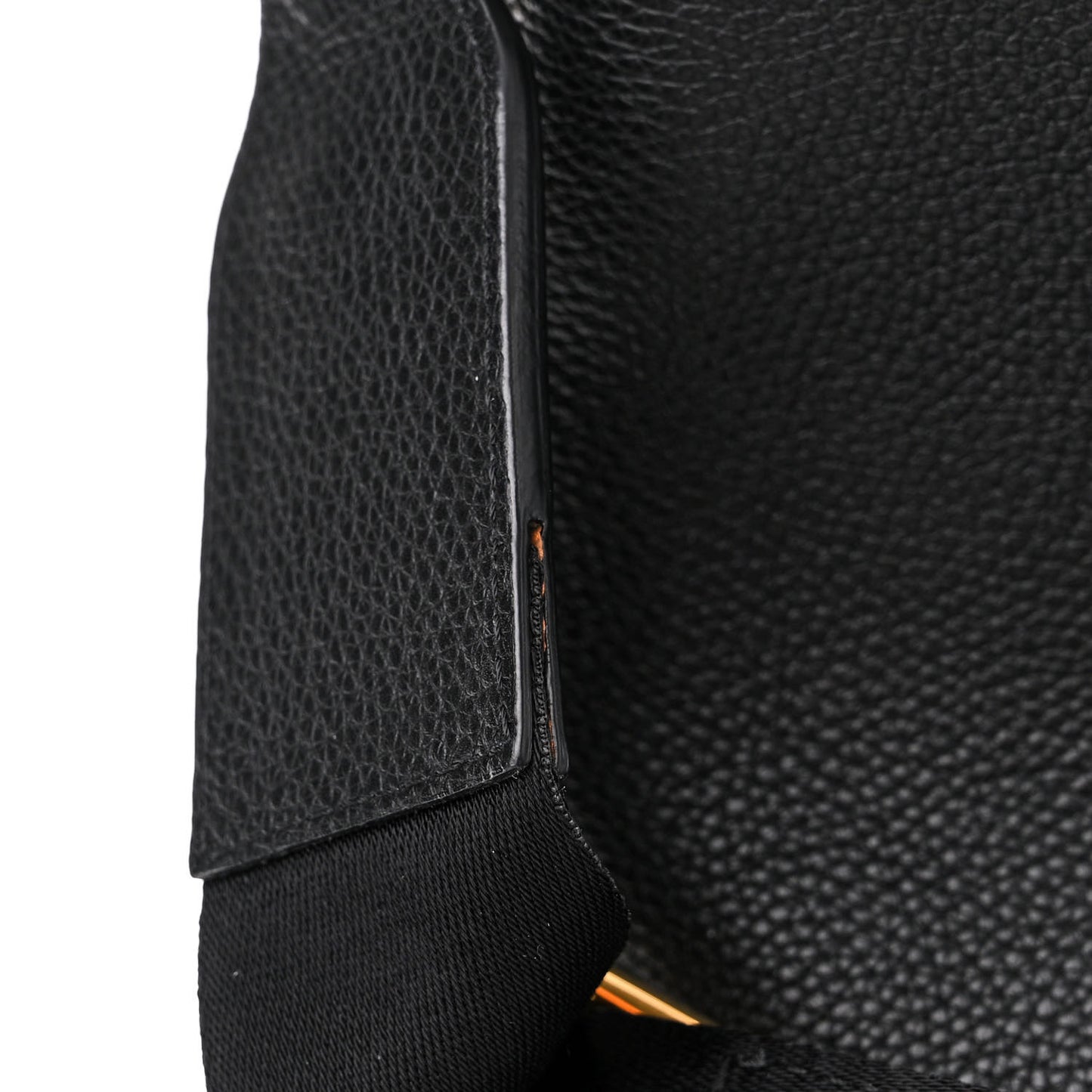Grainy Calfskin Vintage Check Note Crossbody Bag Black