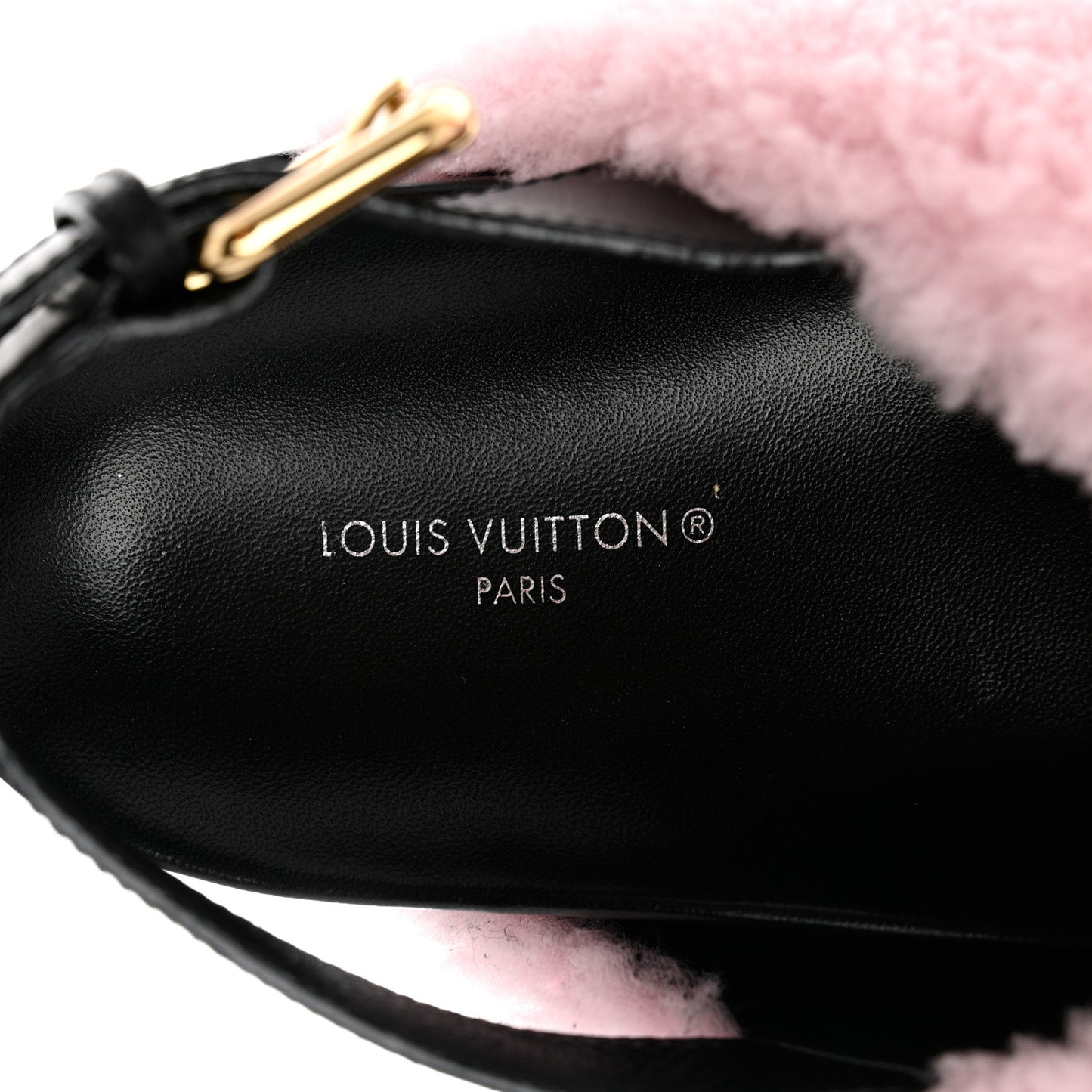 Shearling Paseo Sandals 40 Pink