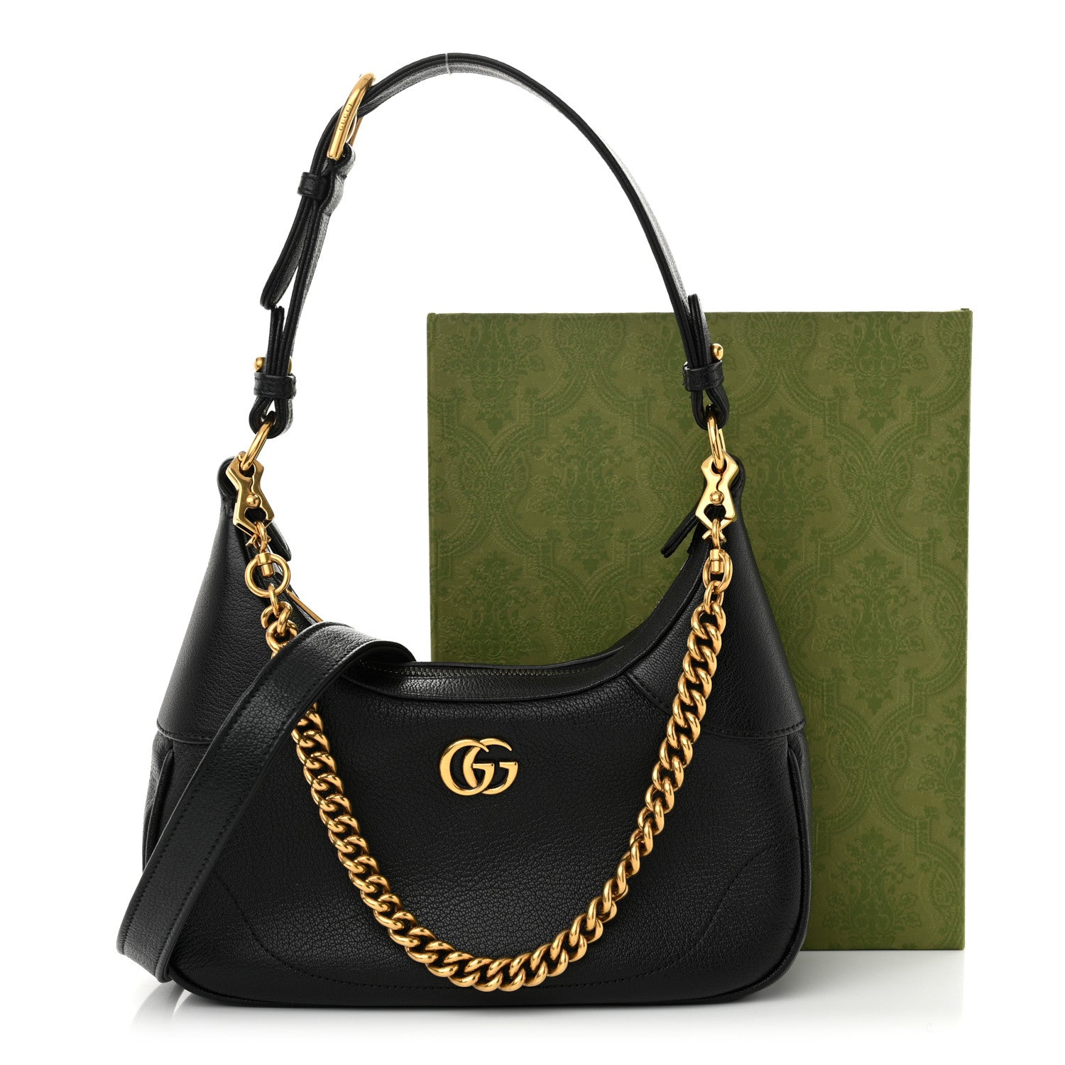 Gucci Goatskin Small Aphrodite Shoulder Bag Black 13 of 13