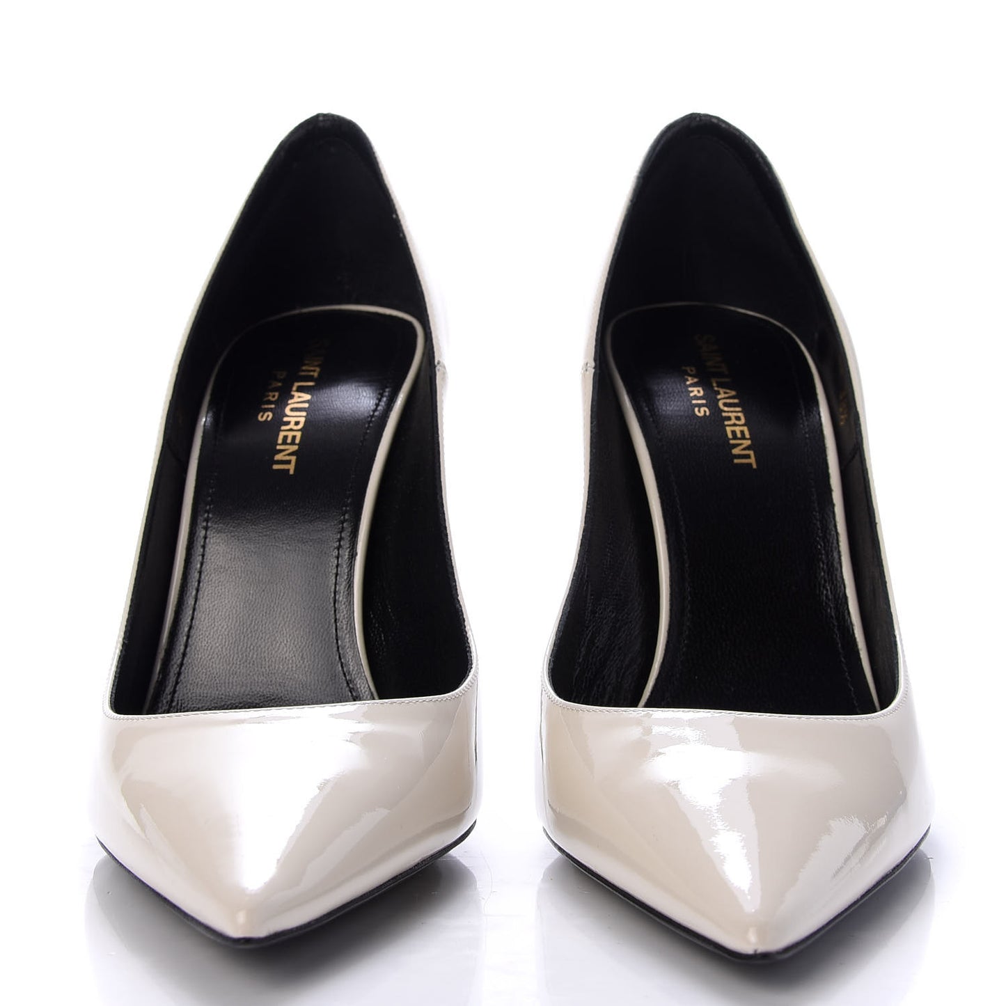Patent Calfskin Zoe 105 Pump 38.5 White